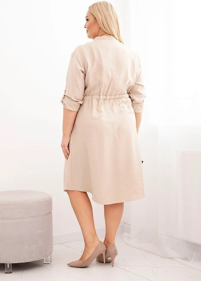 Bēša Plus size kleita (One size/XL-3XL)