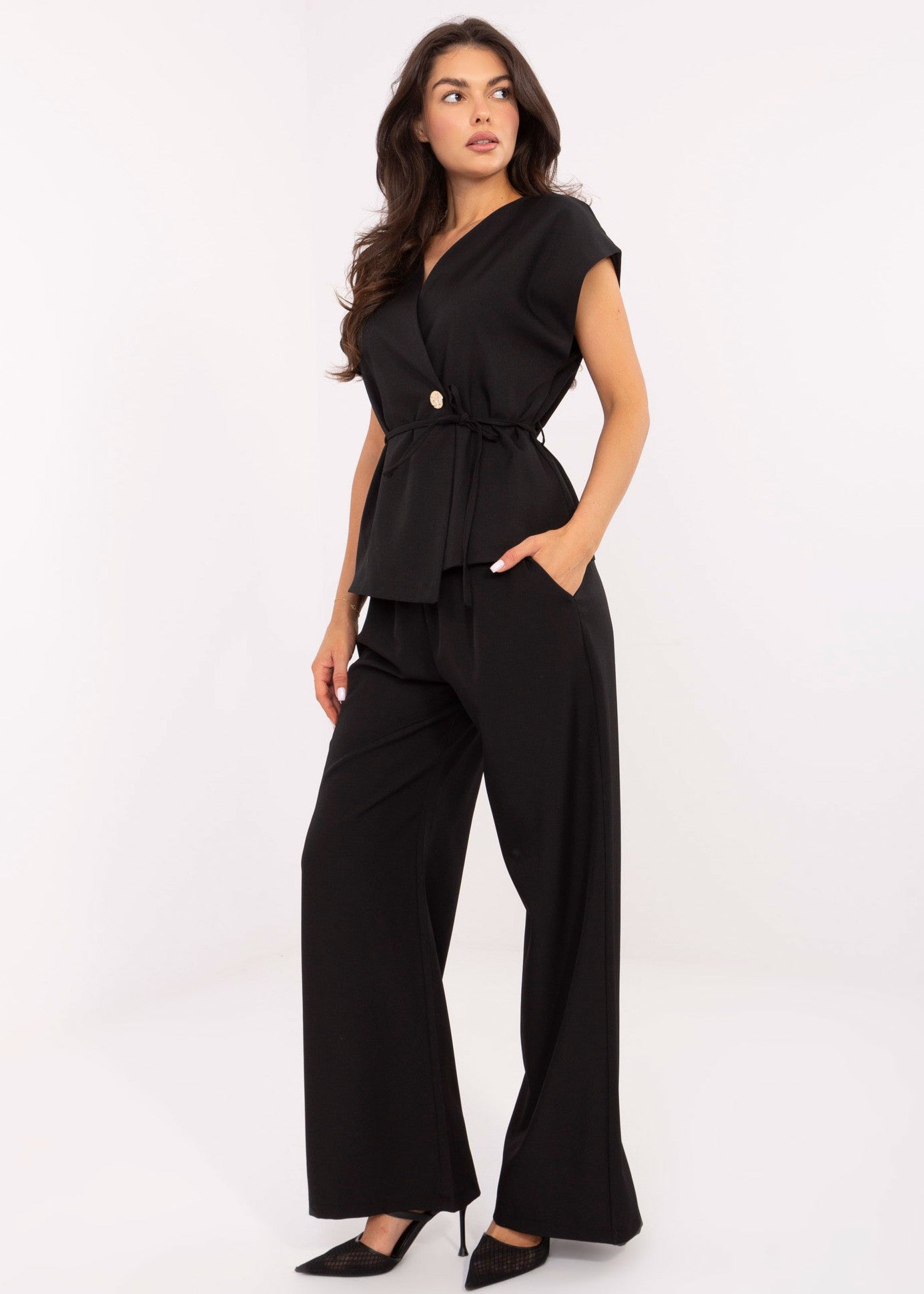 Melns apģērbu komplekts (One size/S-L)