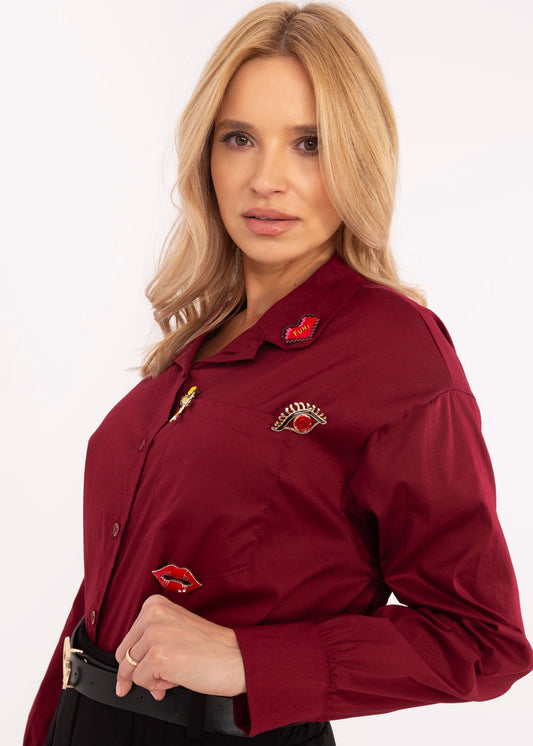 Bordo kreklblūze (One size/S-L)