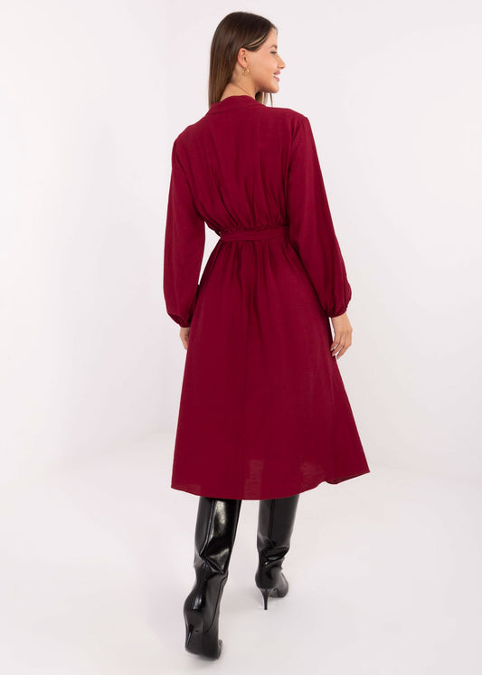 Bordo midi kleita (One size/M-XL)