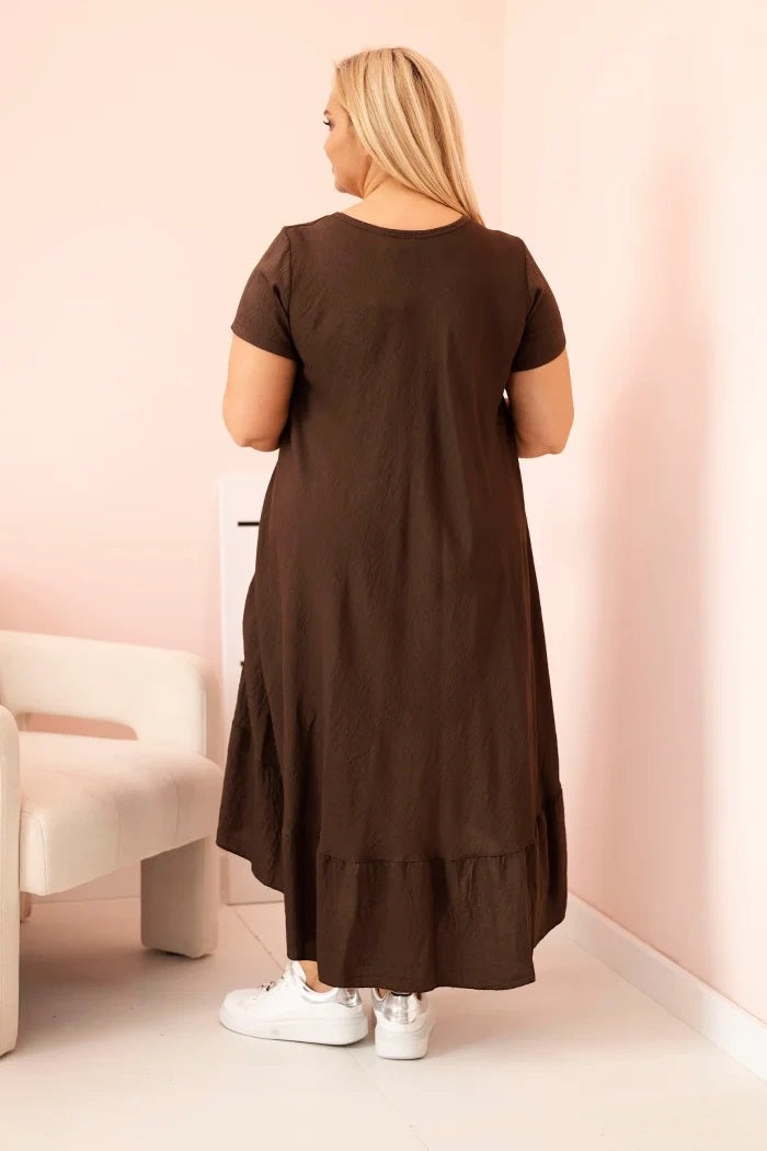 Brūna Plus size kleita (One size/XL-3XL)