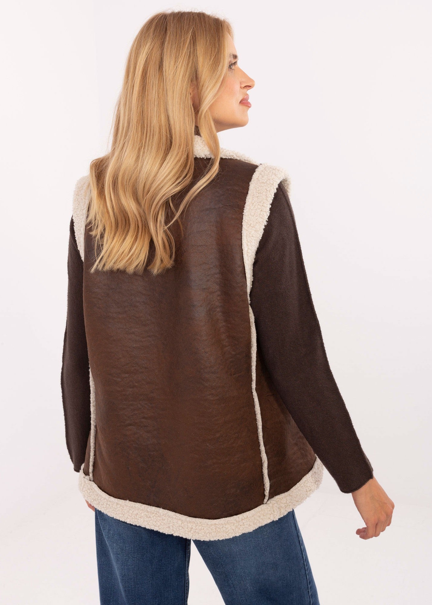 Brūna veste (one size/S-L)
