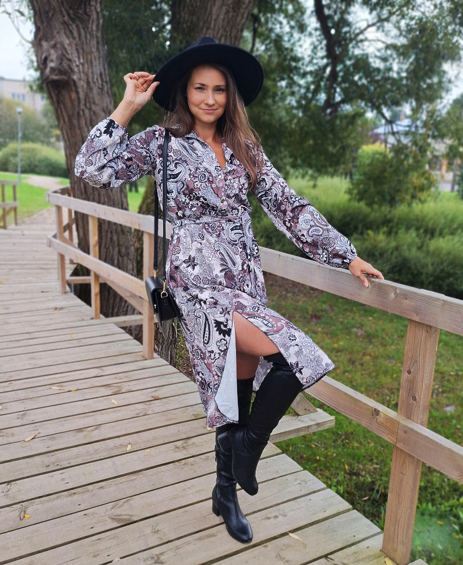 Kleita ar raibu rakstu (S)