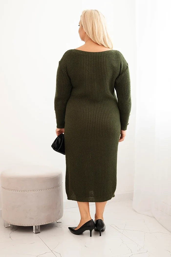 PLus size džemperkleita (One size/XL-4XL)