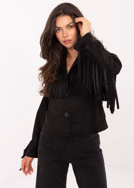 Melna jaka ar bārkstīm (One size)