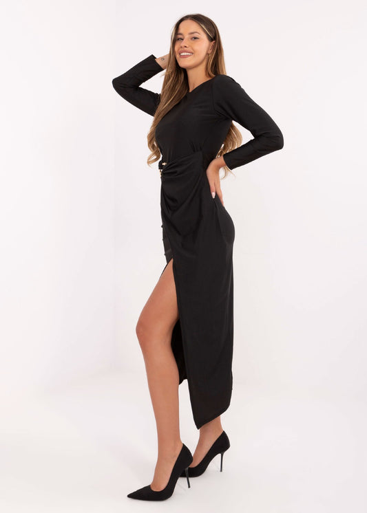 Melna pieguļoša kleita (S/M)