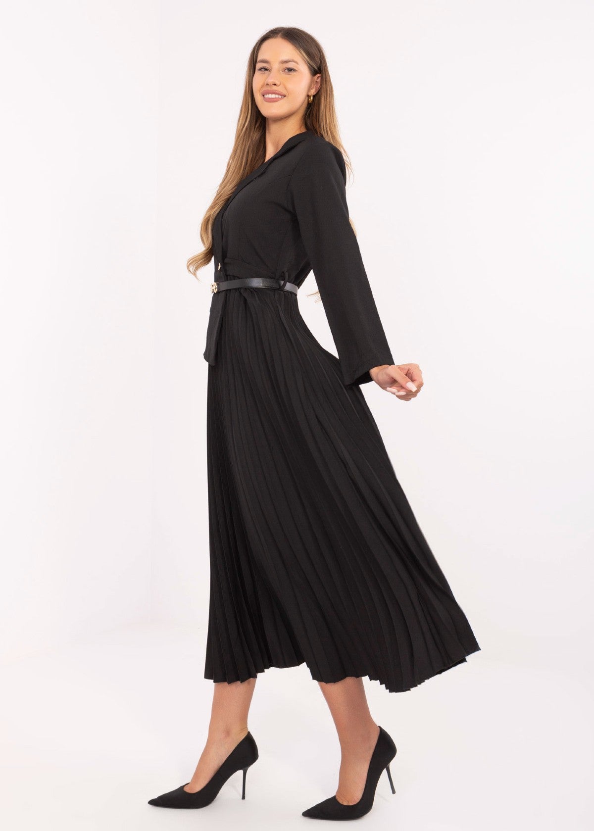 Melna midi kleita (One size/S-L)