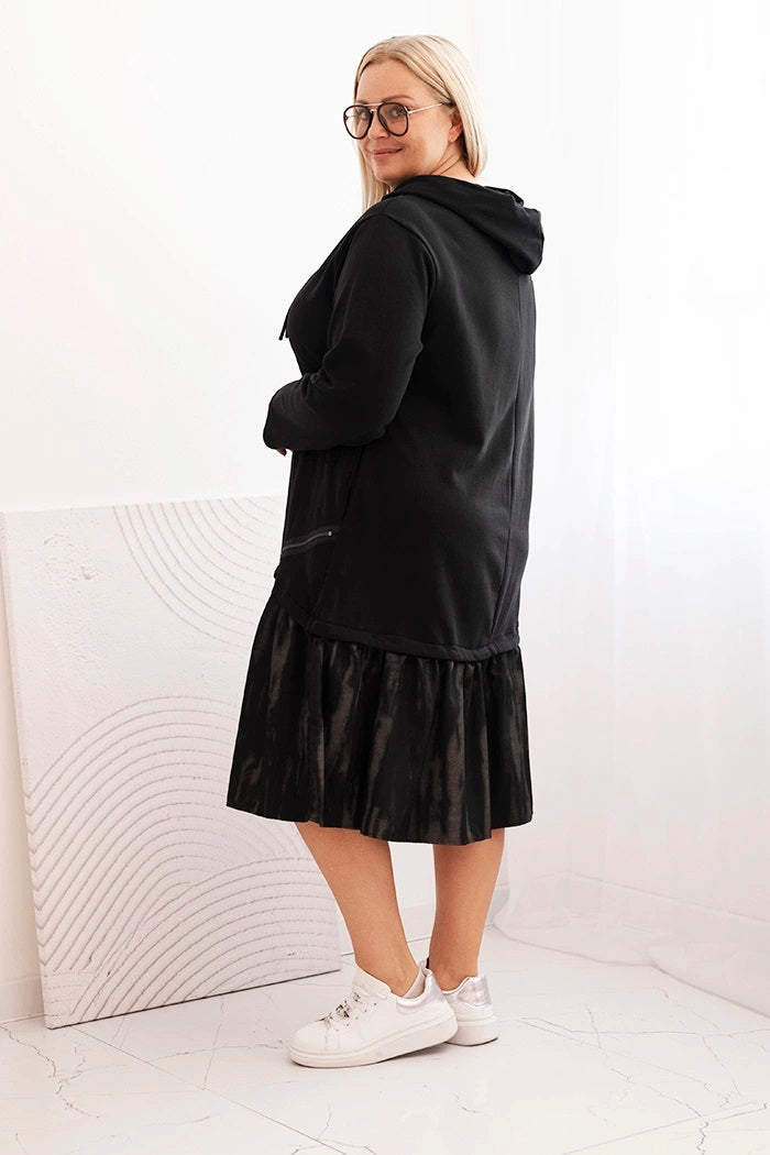 Melna plus size kleita (One size/XL-3XL)