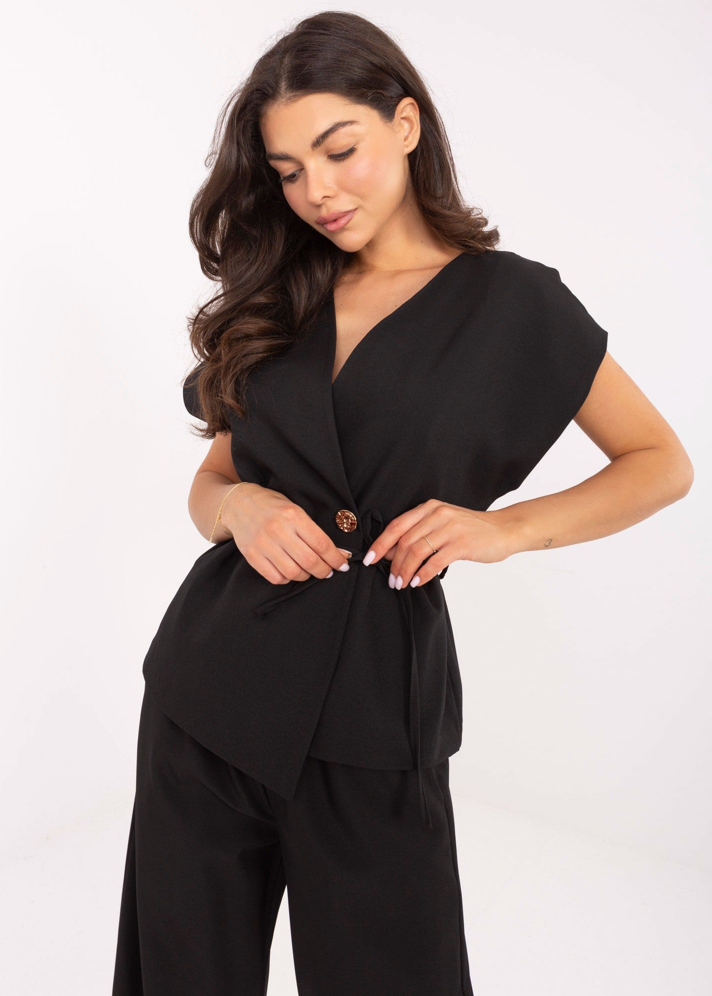 Melns apģērbu komplekts (One size/S-L)