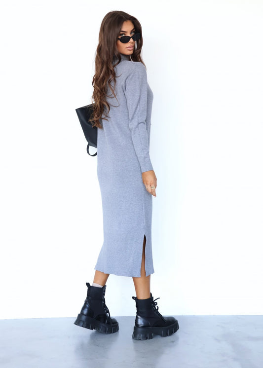 Pelēka džemperkleita (One size/S-L)