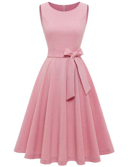 Rozā kleita ar jostiņu (S; M; XL; XXL)