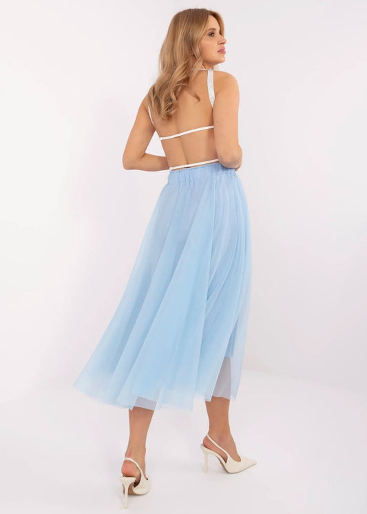 Gaiši zili tilla svārki (One size/S-L)