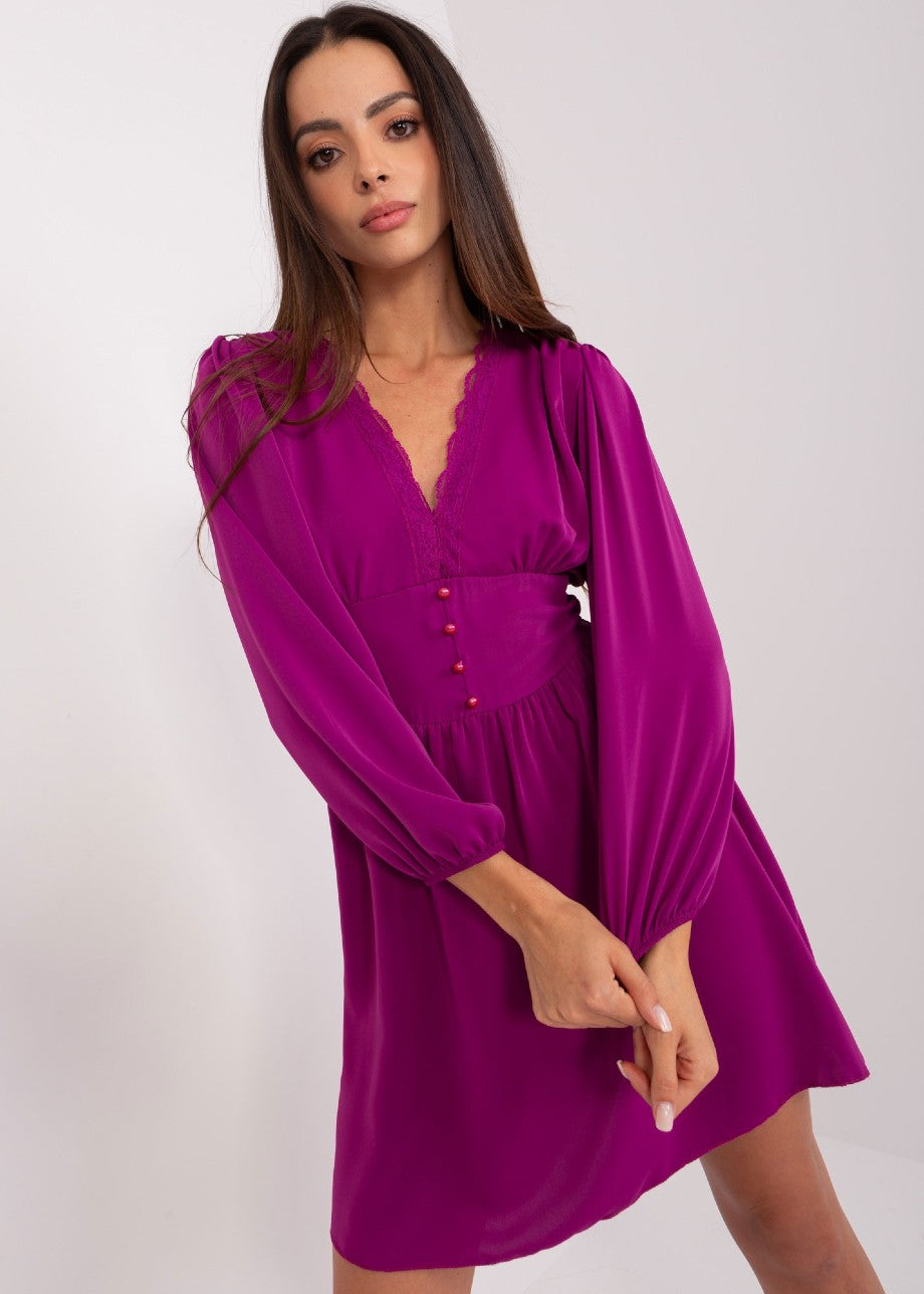 Violeta kleita ar mežģīni (one size)