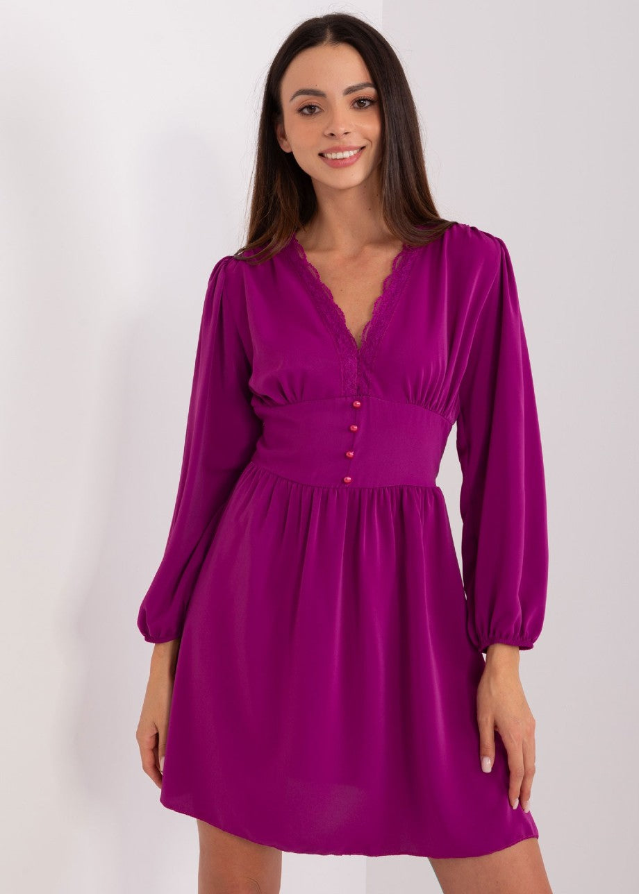Violeta kleita ar mežģīni (one size)