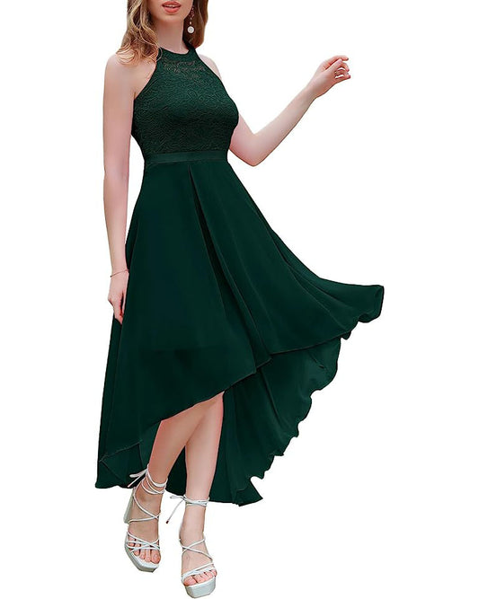 Tumši zaļa kokteiļkleita (XXL)