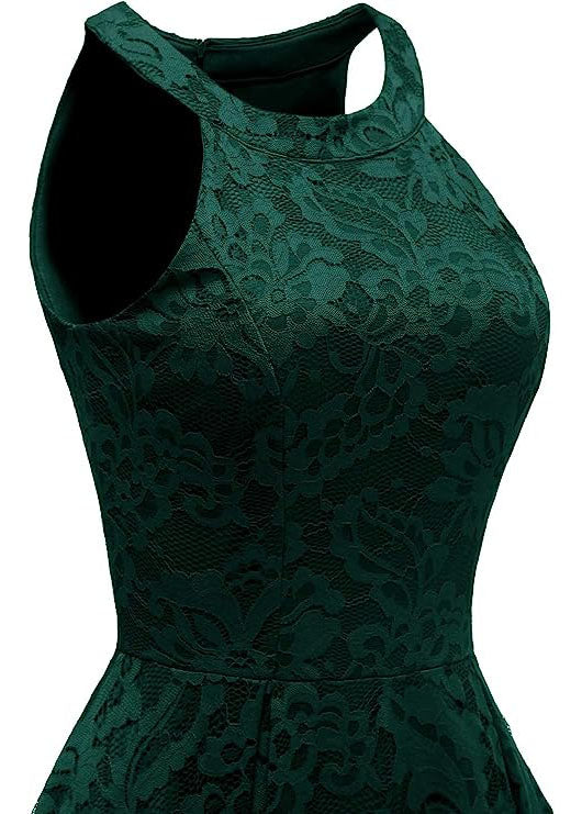 Zaļa mežģīņu kleita (3XL)