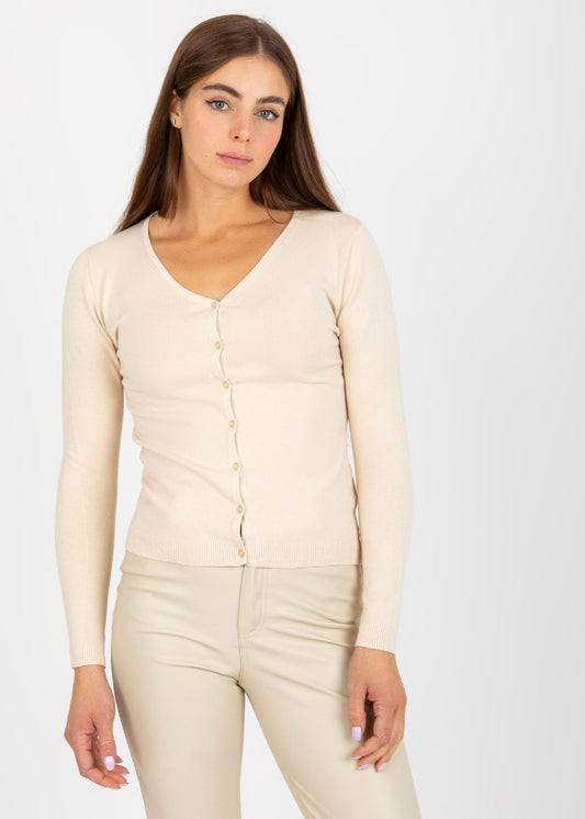 Bēša kokvilnas jaka (viens izmērs)