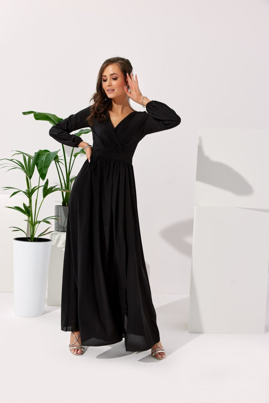 Melna maxi kleita (S; M; L)