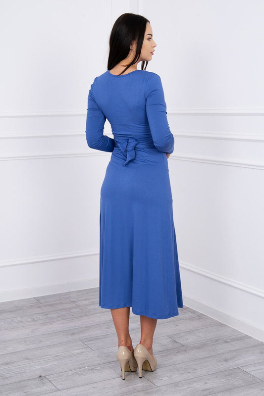 Zila viskozes kleita (S; M)