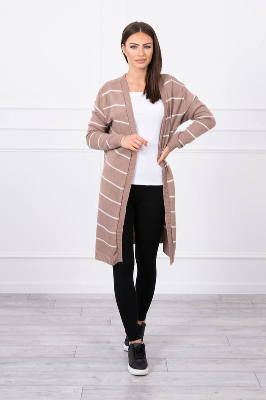 Svītraina bēša jaka