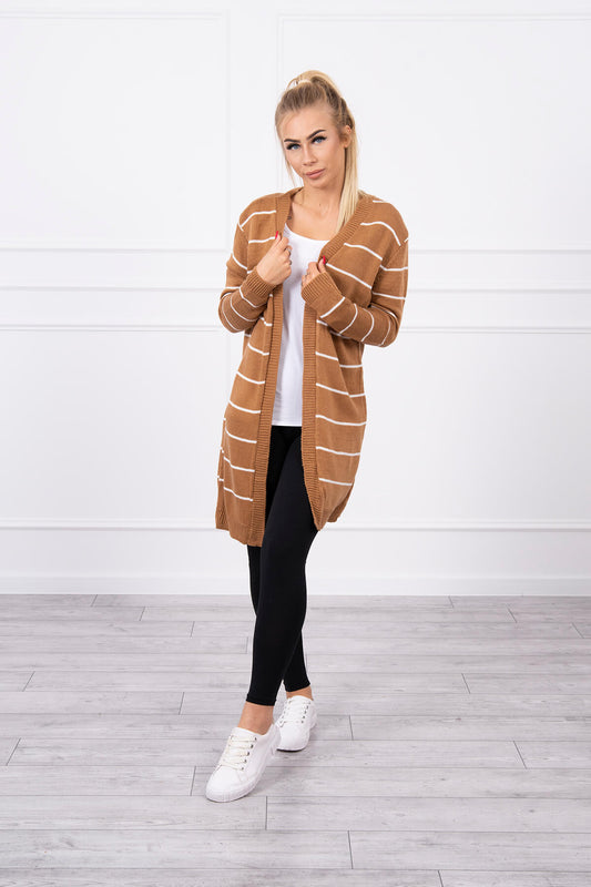 Svītraina brūna jaka (One size)