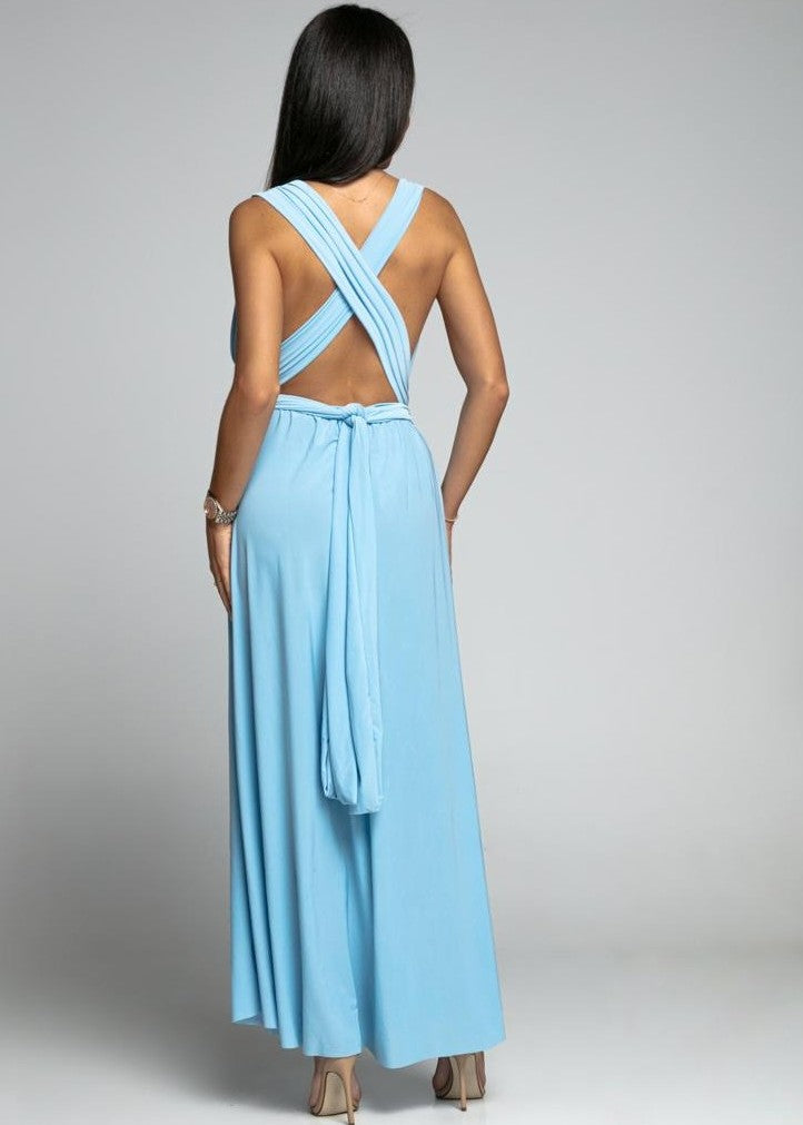 Gaiši zila maxi kleita (One size)