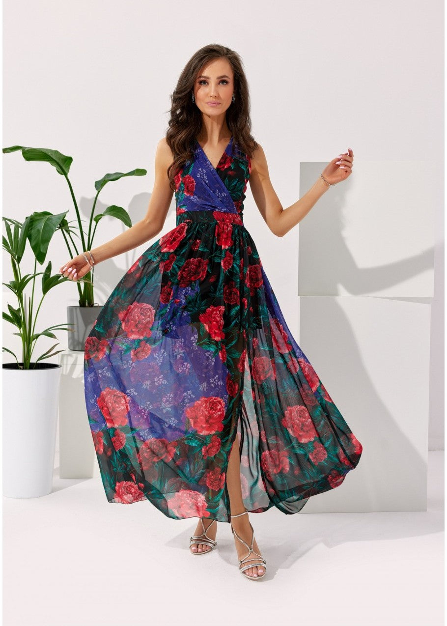 Maxi kleita ar ziediem (S; L)