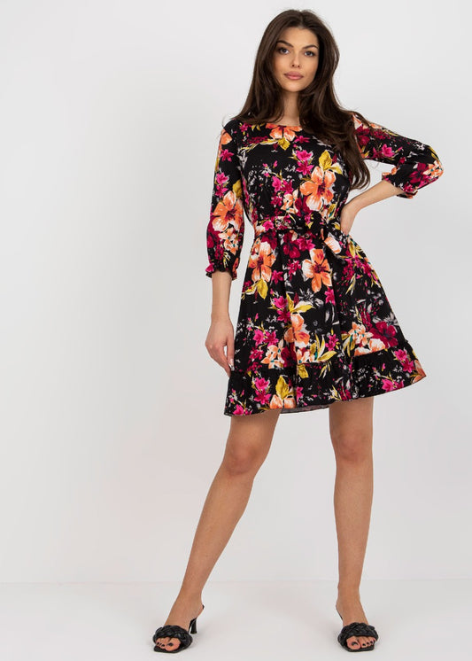 Kokvilnas ziedu kleita (S)