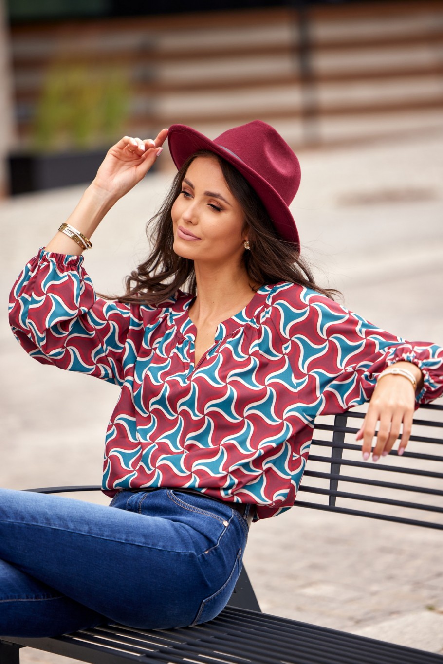 Rakstaina blūze (L/XL)