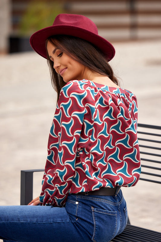 Rakstaina blūze (L/XL)