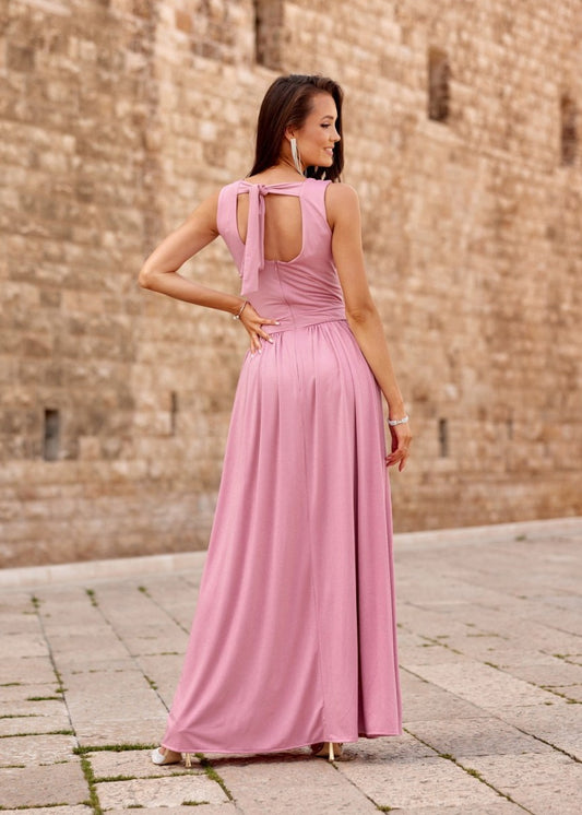 Rozā garā vakarkleita (M; L; XXL; 3XL)