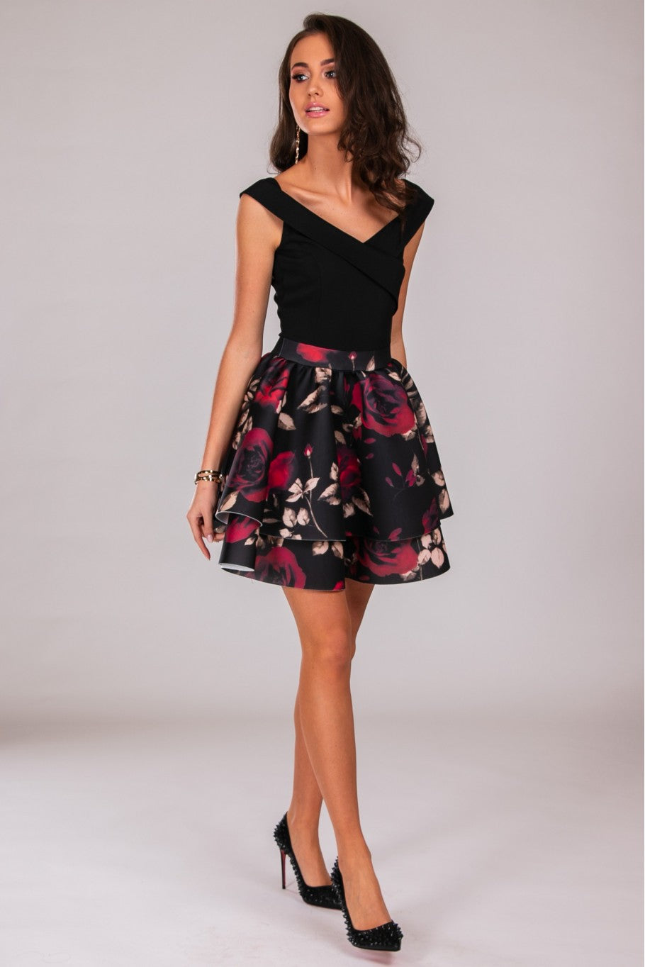 Melna mini kleita (M; L)