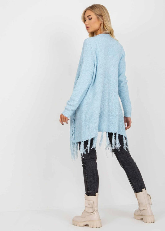 Gaiši zila jaka ar bārkstīm (M; L)