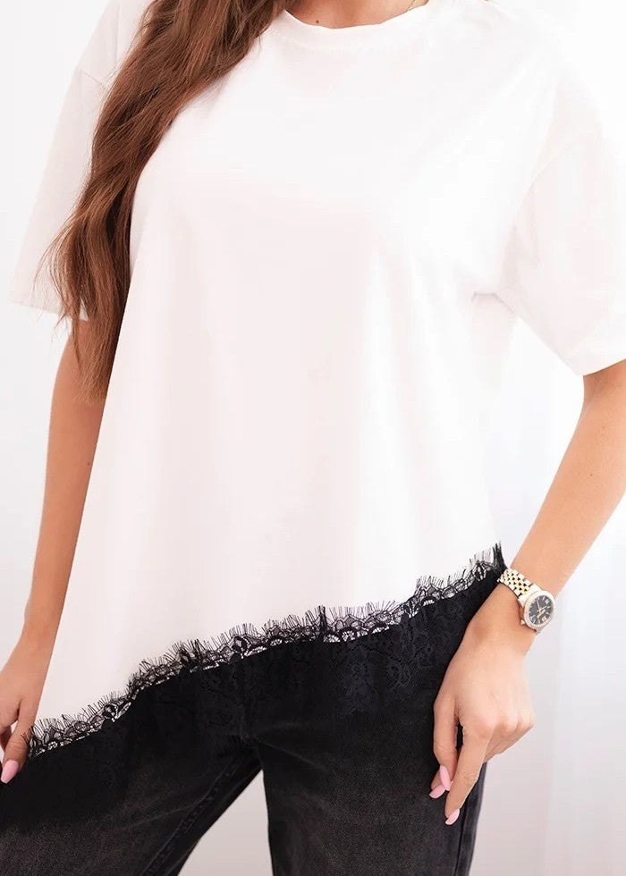 Krekliņš ar mežģīni (One size/S-L)