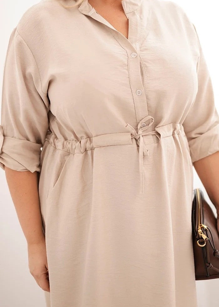 Bēša Plus size kleita (One size/XL-3XL)