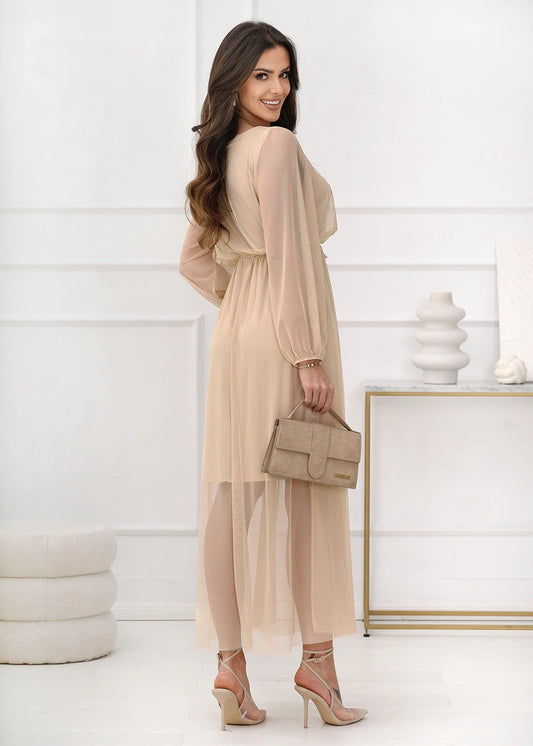 Bēša tilla garā kleita (One size/S-L)