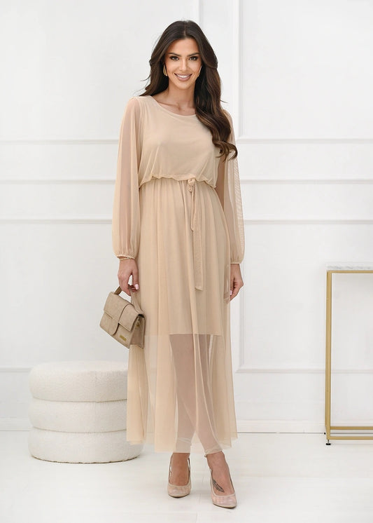 Bēša tilla garā kleita (One size/S-L)
