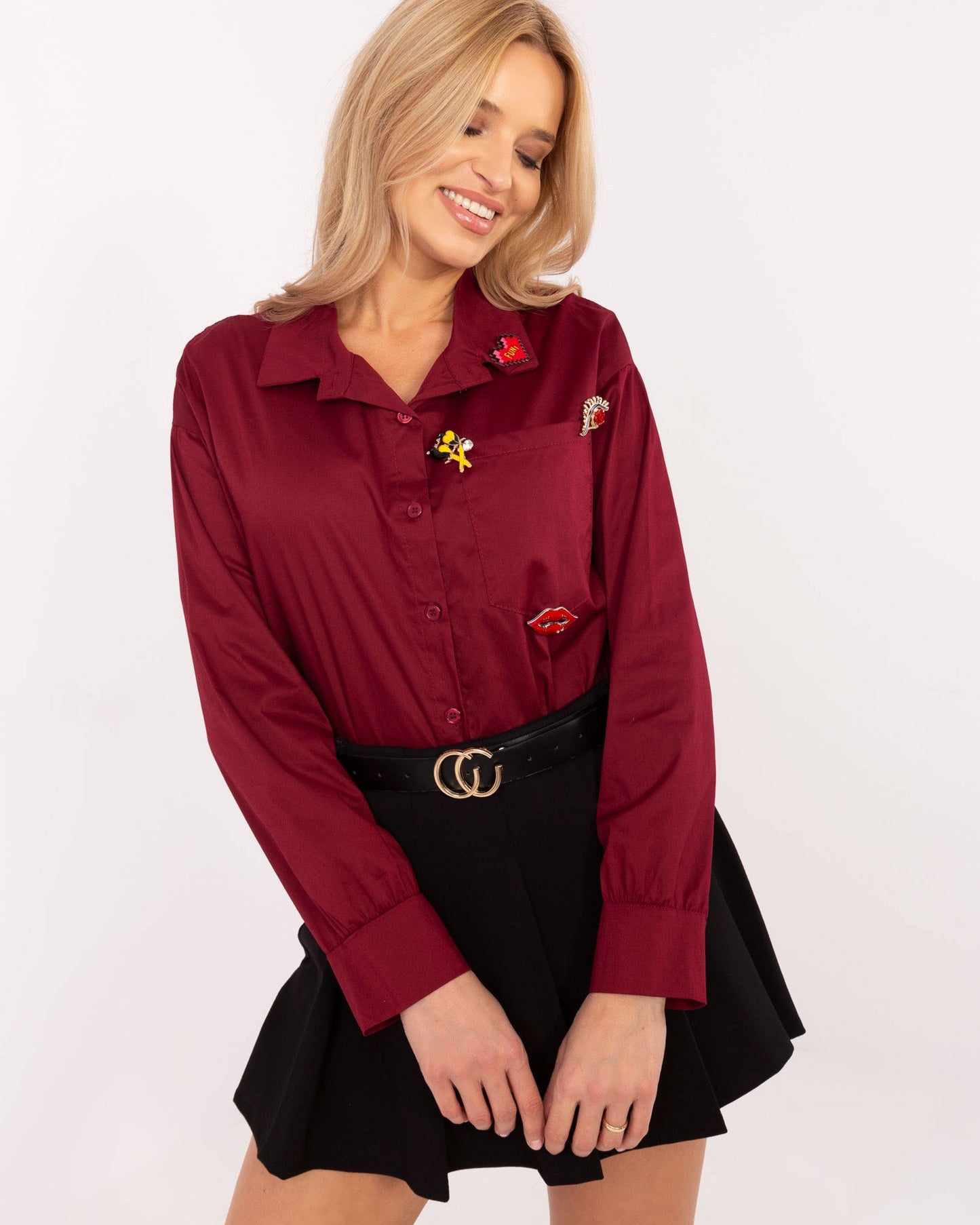 Bordo kreklblūze (One size/S-L)