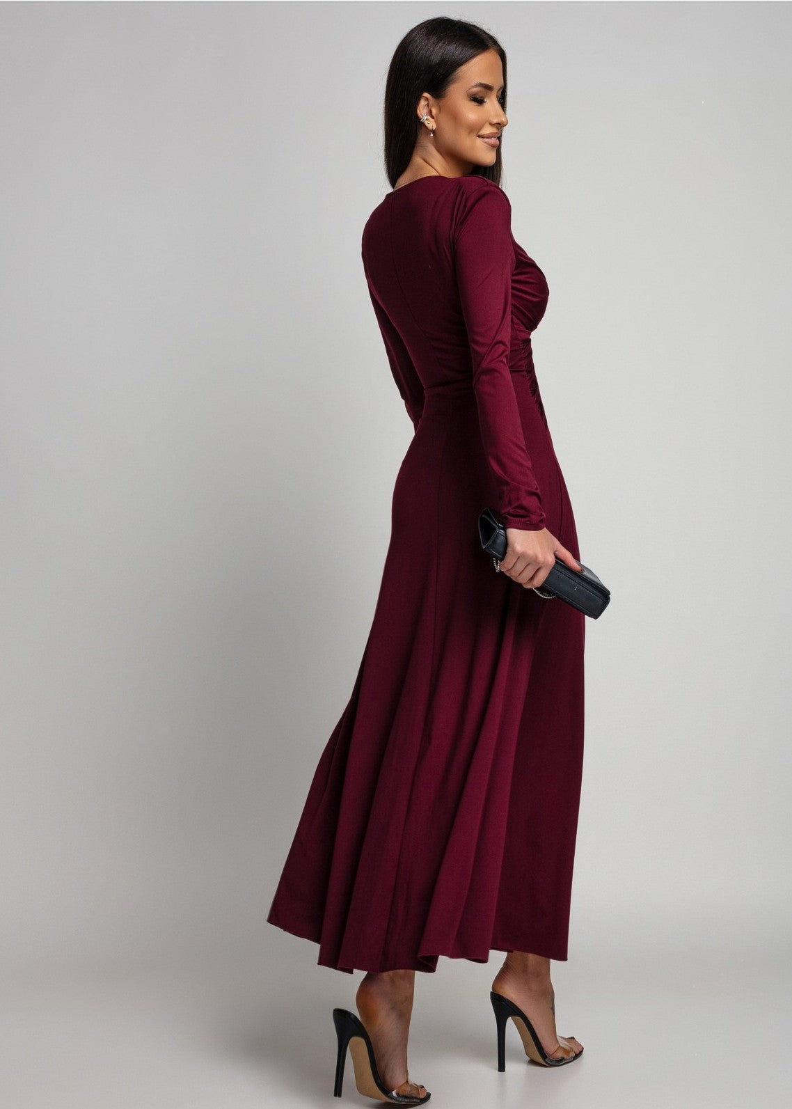 bordo svētku kleita