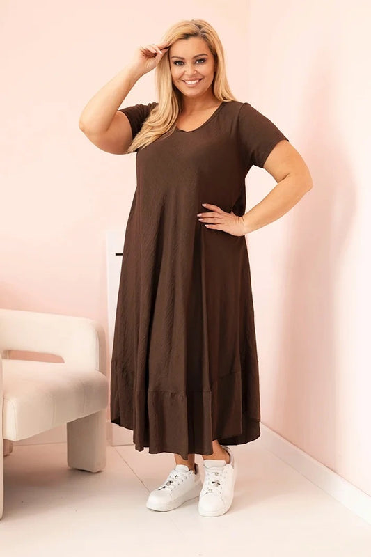 Brūna Plus size kleita (One size/XL-3XL)