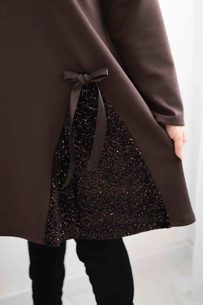 Brūna Plus size kleita/2XL-4XL)