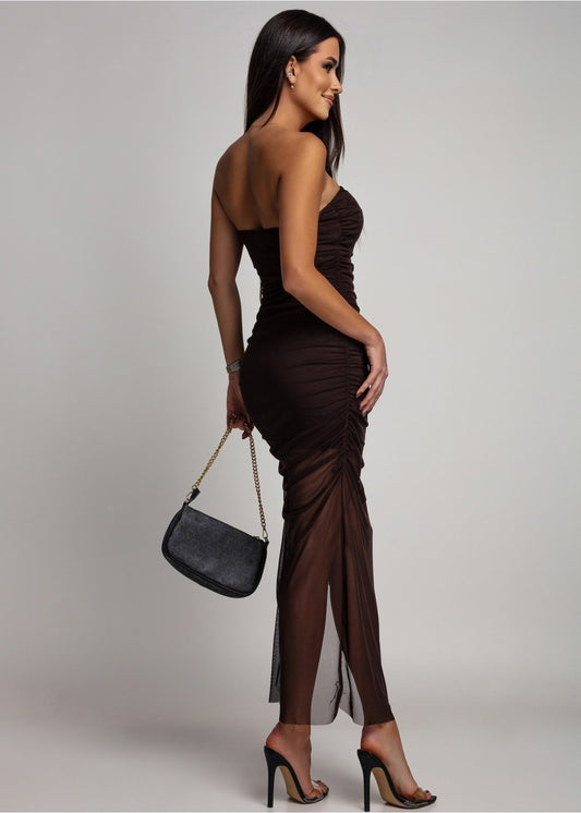 Brūna tilla kleita (XS/S)