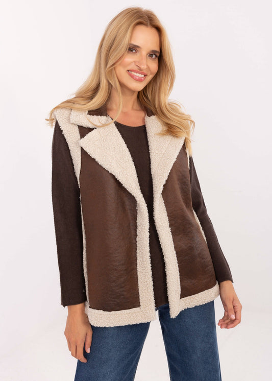Brūna veste (one size/S-L)