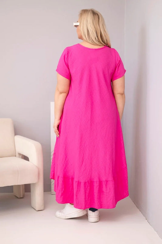 Fuksiju viskozes kleita (One size/XS-3XL)