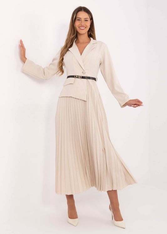 Bēša midi kleita (One size/S-L)