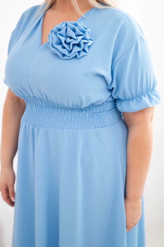 Plus size kleita ar rozi (One size/XL-3XL)