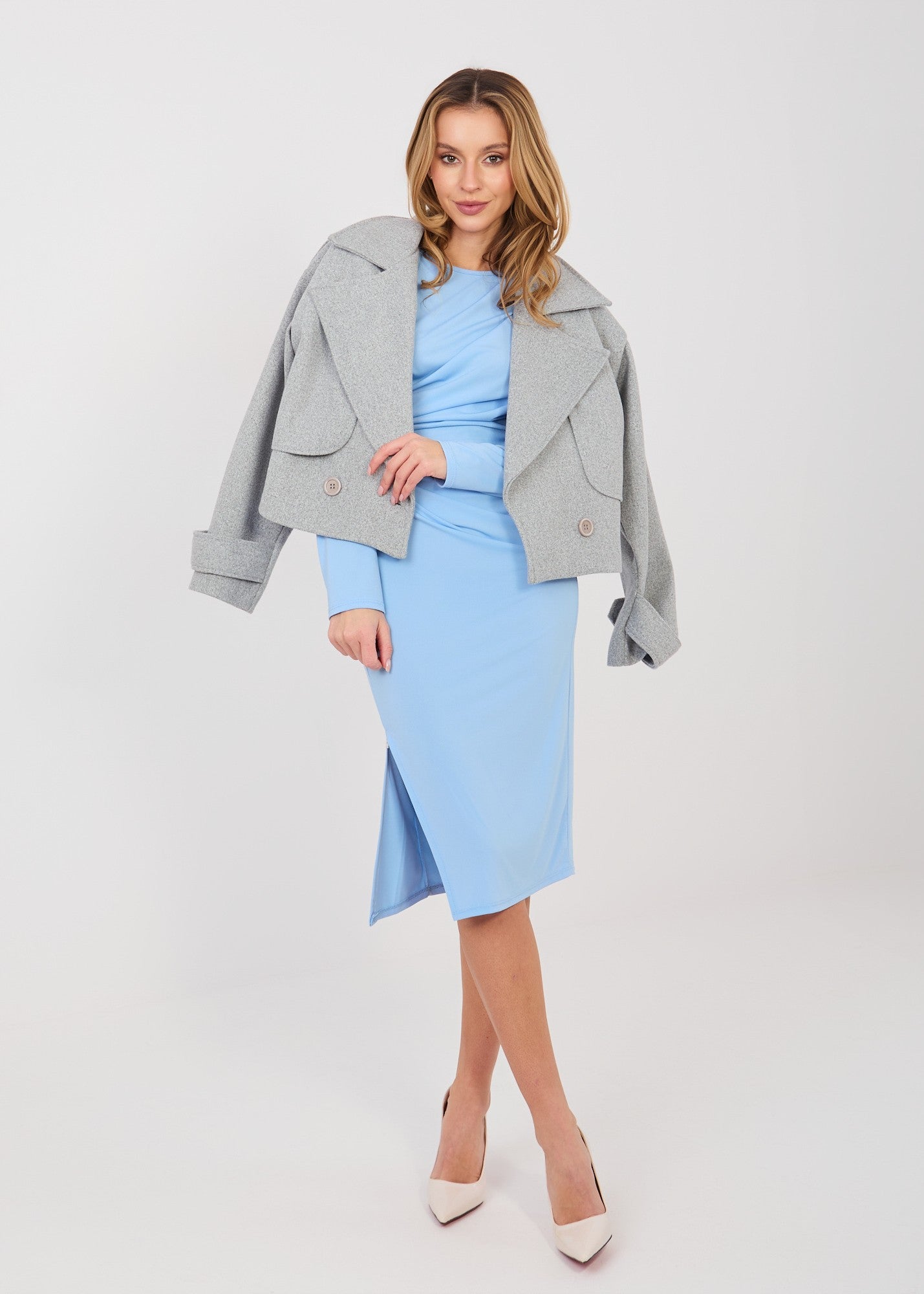 Elastīga auduma kleita (One size/S-L)