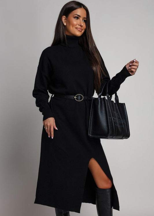 Melna džemperkleita (One size/S-L)