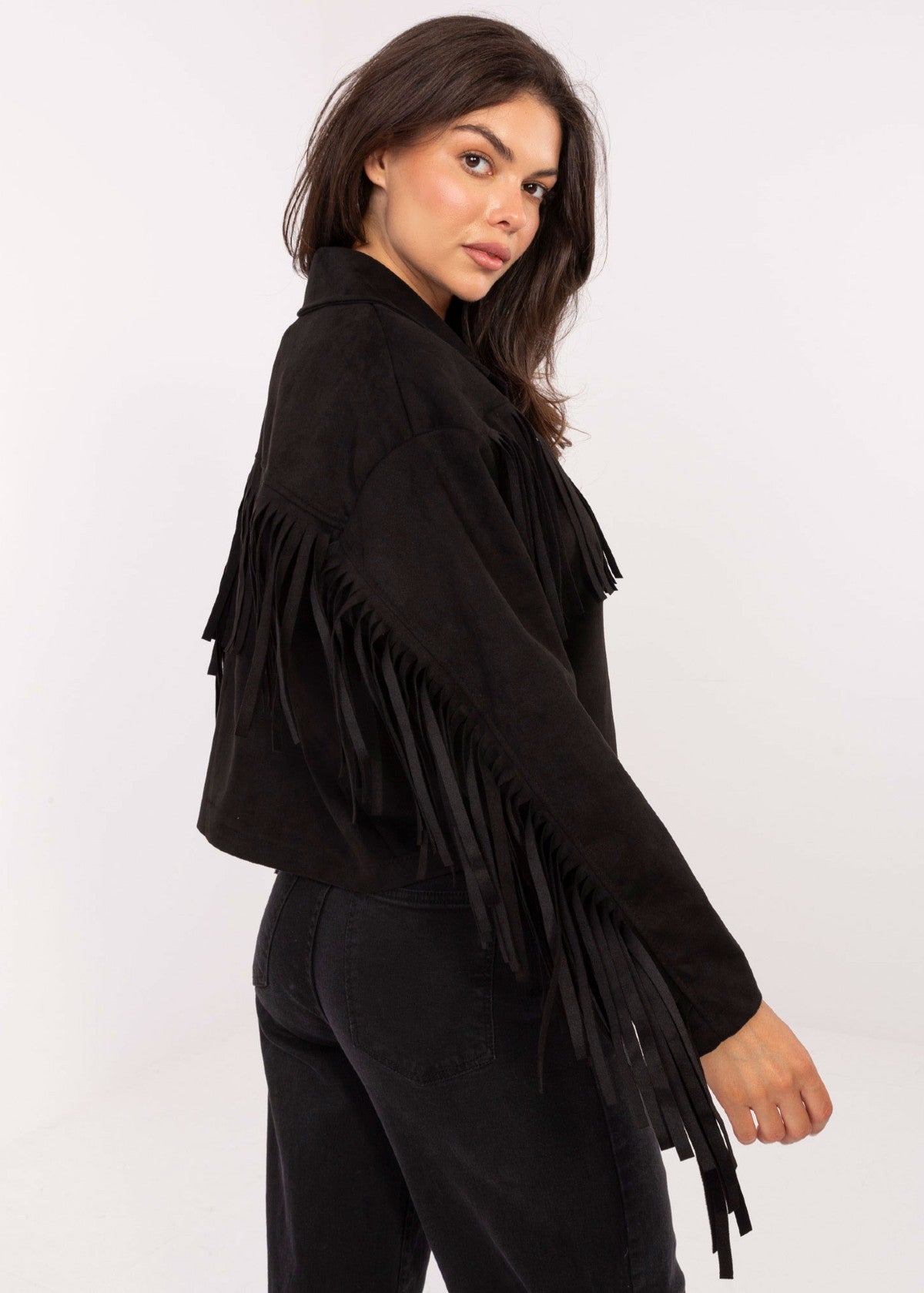 Melna virsjaka ar bārkstīm (One size)