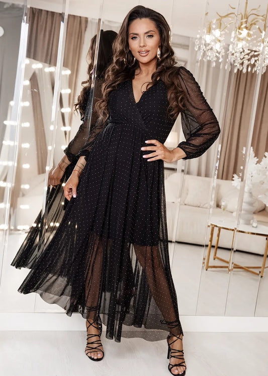 Spīdīga svētku kleita (one size/S-L)